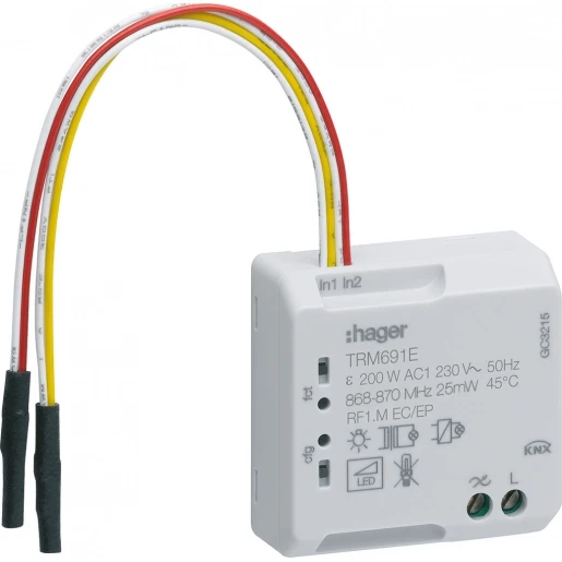 Hager Coviva KNX-RF inbouwmodule 1v dimmer