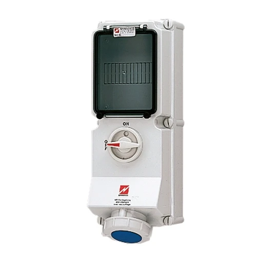 Mennekes WCD 16A3P 6H230V IP67 DUO + rail