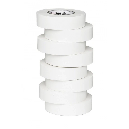 Bizline hoogwaardige vinyltape 19mmx20m wit (1 rol)