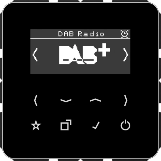Jung CD range smartradio cd500 DAB+ FM ontvanger zwart DABCDSW