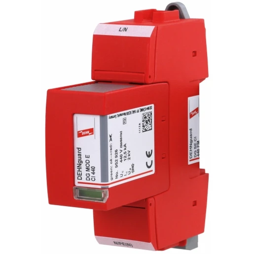 Dehn Surge arrester type 2 dehnguard se ci 1-pole uc 440v ac w.rem.sign.