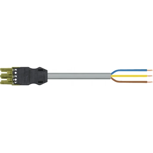 Wago SERIE 771 Patchkabel gebouwinstallatie 3p Contrastekker (female) Vrij kabeluiteinde 1000mm