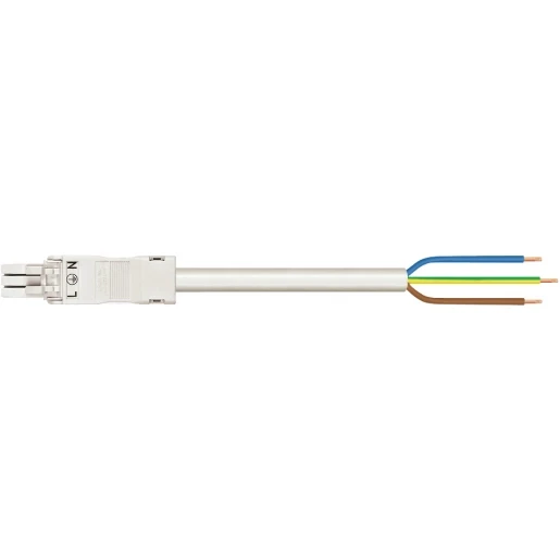 Wago SERIE 891 Patchkabel gebouwinstallatie 3p Contrastekker (female) Vrij kabeluiteinde 6000mm