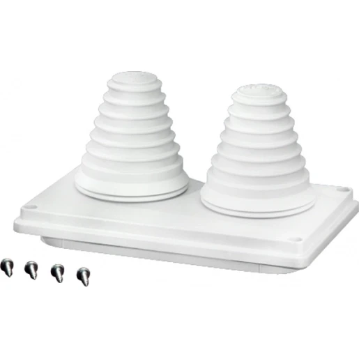 Hensel Insteektule op montage plaat IP55 2x72mm