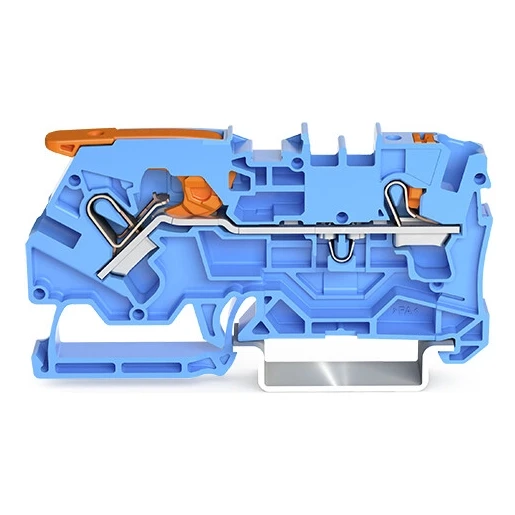 Wago SERIE 2104 Verbindingsrijgklem 1,6mm² eendr. 0,5-4mm² meerdr. Blauw