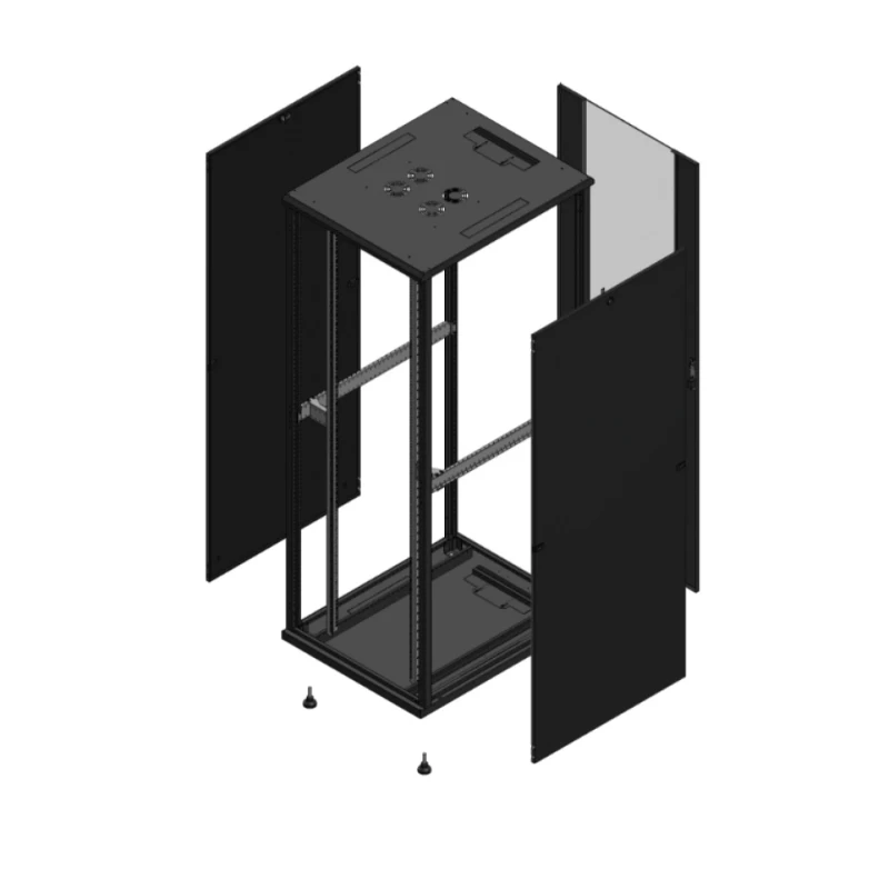 Gigamedia Vloer patchkast SP AR enkel VER 19" 47HE 800x1000mm Zwart GGM 7047810SPPVS