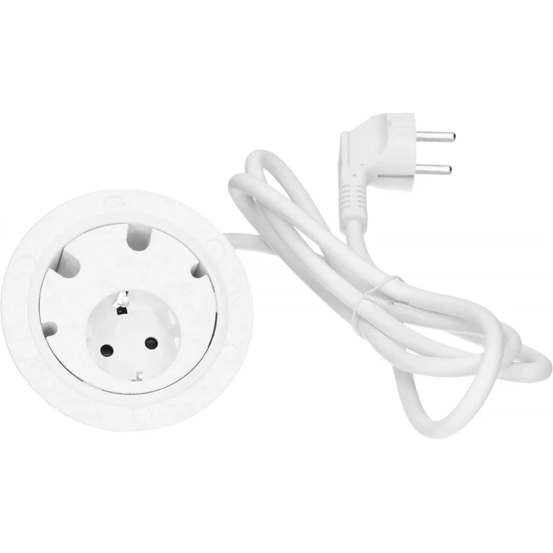 OCS Power Dot 1x 230V RA + 4x datadrvr 1,5m met RA stekker wit