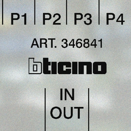 Bticino Verdiepingsverdeler 2-draads 4 uitgangen bussysteem BT346841