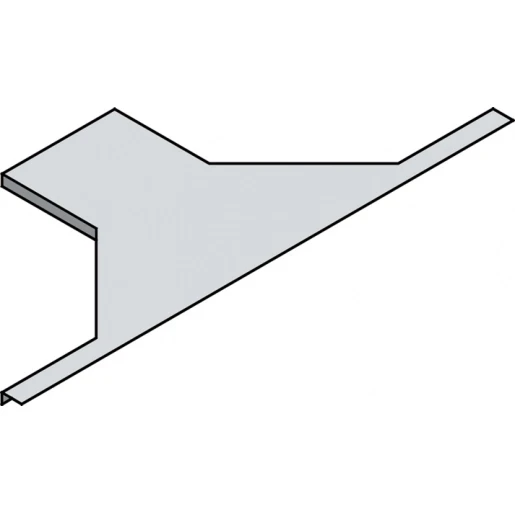 Stago KG281 Aanzetstukdeksel 605mm Staal bandverzinkt (sendzimir verzinkt) en gecoat Dekselklem wit RAL 9016 CSU0858309916