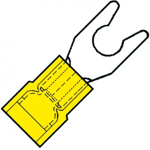 Klemko NYLON GEÏSOL.SUPER KLEMVORKKABELSCH.M5 4,0-6,0MM2