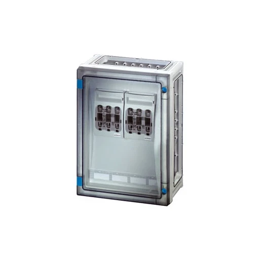 Hensel Lastscheiderkast 2x 125A NH00 3 polig BM2 wand Open +PE/Nul klem