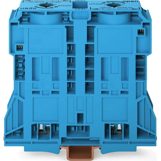 Wago Serie 285 Verbindingsrijgklem 50-185mm² eendr. 50-185mm² meerdr. Blauw