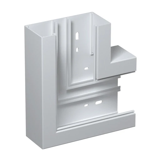 GGK vlakhaakstuk wandgoot met deksel 170x62mm PVC RAL 9001 18341G