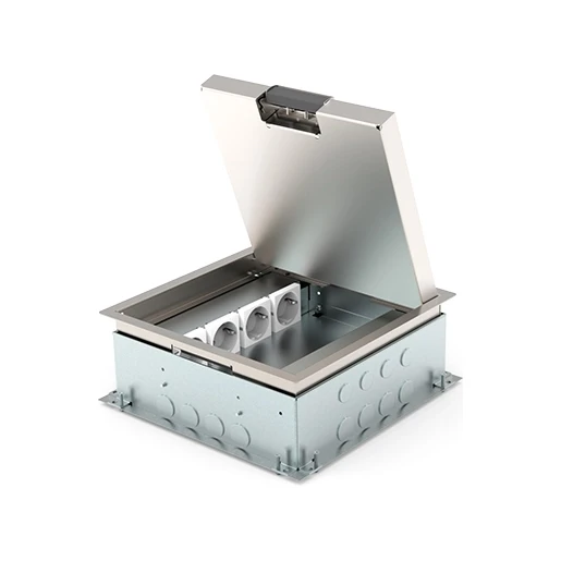 HPL VLOERDOOS INSTORT 80MM 4XWCD 4XM45 RVS T25 KLAPDEKSEL