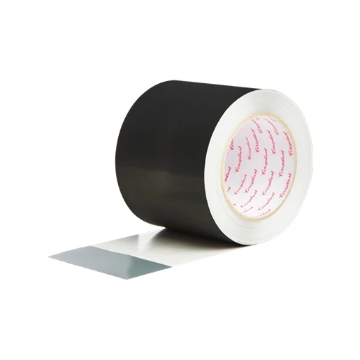 Coroplast ALUMINIUMTAPE 75MM.BREED ROL A 50 METER ZWART