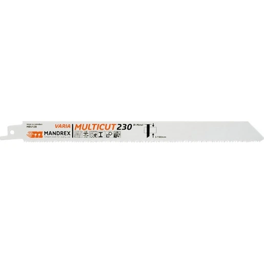 Mandrex Multicut Muti Varia reciprozaagblad (1 stuk = 2) hout kunststof RVS staal 18350230