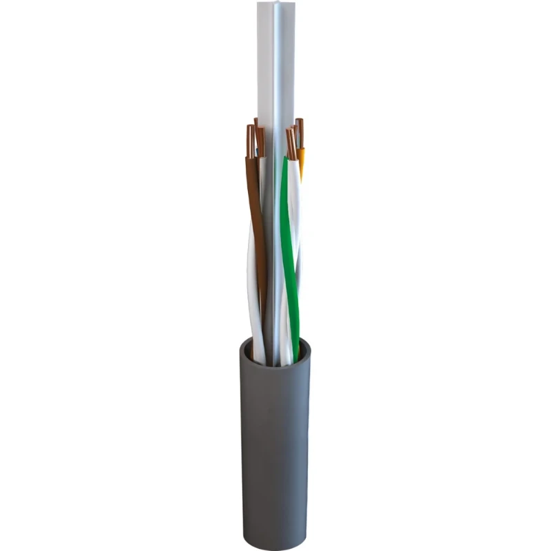TKF Cat.6 U/UTP Eca 4x2x23 AWG PVC grijs (cross-member)