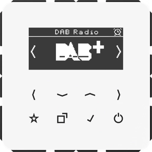 Jung CD range smartradio cd500 alpine wit DAB+ FM ontvanger wit DABCDWW