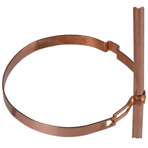 Dehn Conductor holder for rd 8mm cu for downpipes d 100mm