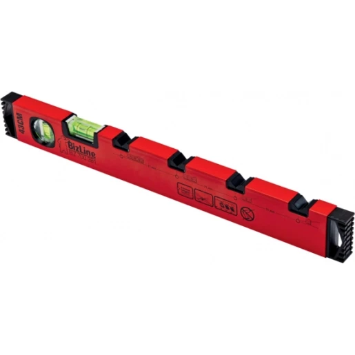 Bizline Niveaux Waterpas elektricien 470mm 2 libellen Aluminium BIZ 700540