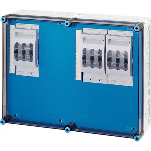 Hensel Mi Lastscheiderkast 3x160A NH00 3p op Rail 630A 5 polig BM6 600x450mm