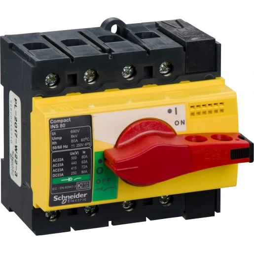 Schneider Electric Lastscheider IP40 4p 80A