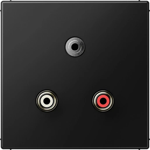 Jung LS range afdekking ls990 matzwart audio/jack MALS1011SWM