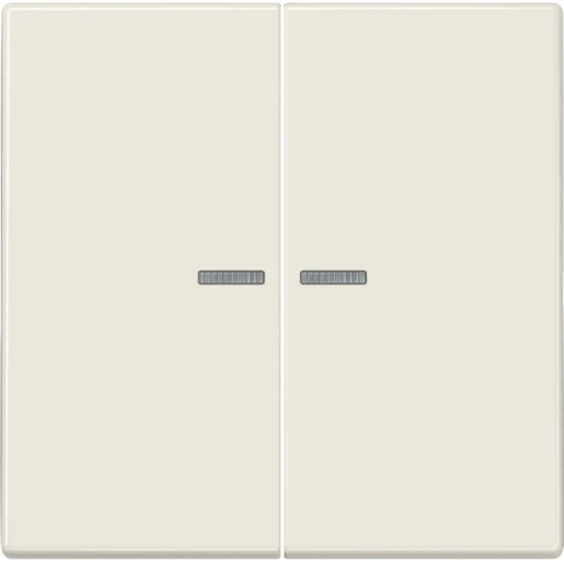 Jung LS range Home stuurafdekking 2-voudig Glanzend wit RAL 1013 BTLS17102