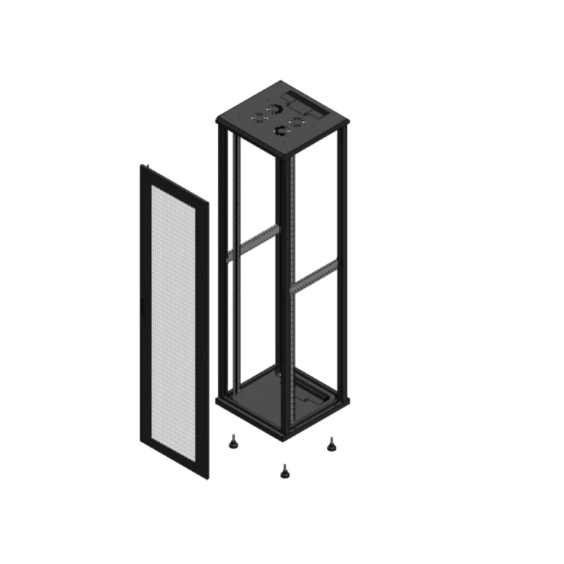 Gigamedia Vloer patchkast AV enkel PER SP EX 19" 47HE 600x600mm Zwart GGM 704766PPSSPEX