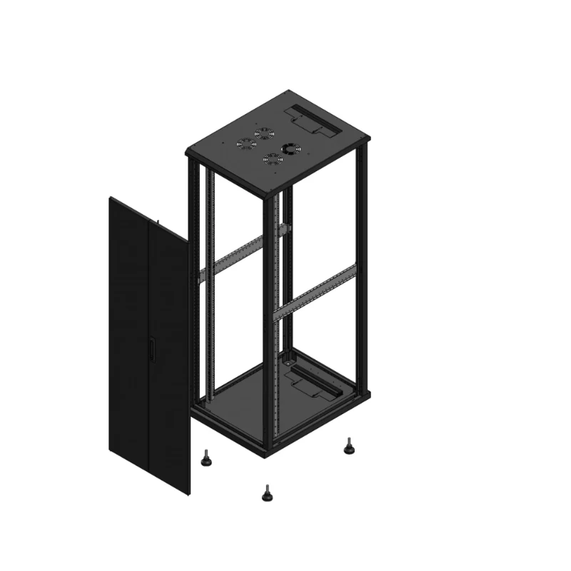 Gigamedia Vloer patchkast AV dubbel TOL SP EX 19" 36HE 600x800mm Zwart GGM 703668PTDSPEX