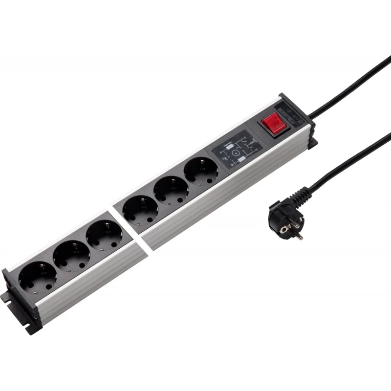 Martin Kaiser Contactdooscombinatie 6RA 16A IP20 snoer 3m 1338ZL6SW3