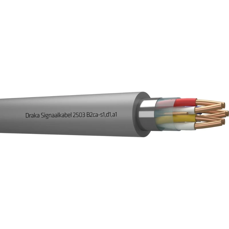 Draka 2500 B2CA signaalkabel 1x2x1mm Grijs
