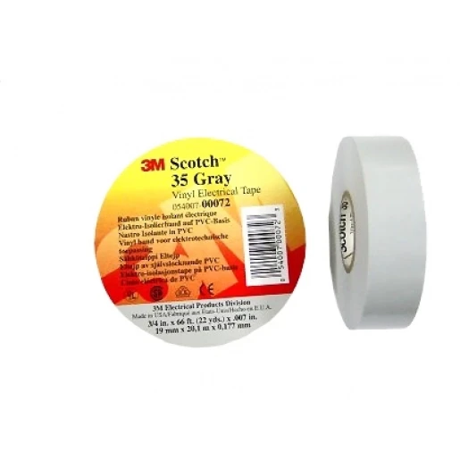 3M Scotch vinyl zelffuserende tape 19mmx20m pvc grijs 80611211626