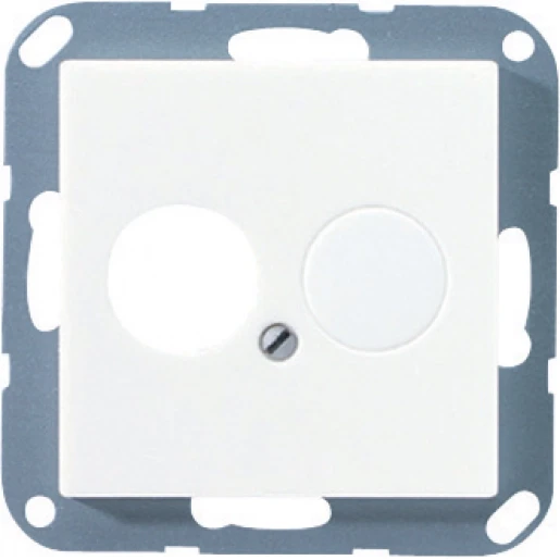 Jung A range centraalplaat bnc-contactdozen a500 Luidsprekeraansluiting 1 connector Zonder label aluminium A562AL