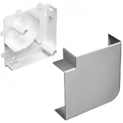 Legrand Snap-on stijgstuk / vervalstuk wandgoot met deksel 130x50mm Halogeenvrij Kunststof grijs 603836