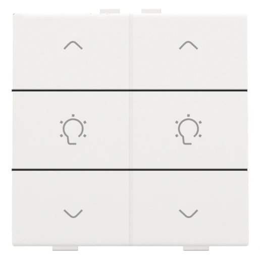 Niko Home Control Bediening dimming 6-voudig wit inbouw IP20 RAL 9016 154-51046