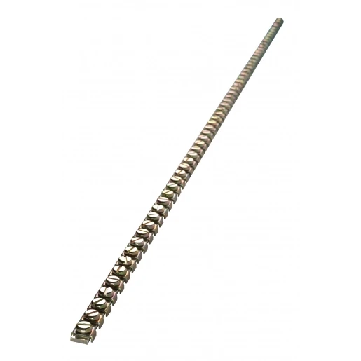 JMV Aardrail + klemplaatje 12x3mm 63A 59 aansluitingen messing 9200074