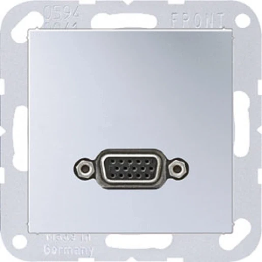 Jung A range afdekking a500 aluminium 1x vga MAA1102AL