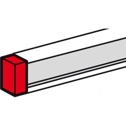 Legrand DLP eindschot wandgoot 130x50mm Halogeenvrij Kunststof onbehandeld zwart RAL 9017 075757