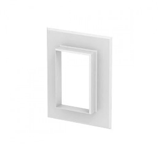 OBO wandrozet wandgoot 138x178x138mm RVS wit RAL 9010 6278840
