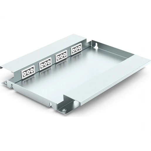 HPL optioneel inbouwpaneel 4x chassis 6x data staal grijs 805.0600