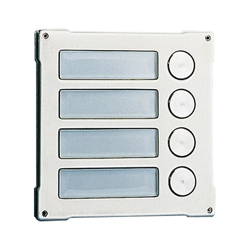 Comelit Vandalcom Drukknopmodule (iKall) druktoets aluminium/kunststof 4-voudig RVS 3164S
