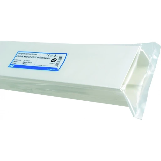 GGK FB/LFG kabelkanaal 2000x150x80mm PVC Bodemperforatie met deksel RAL 9001 Z1491G