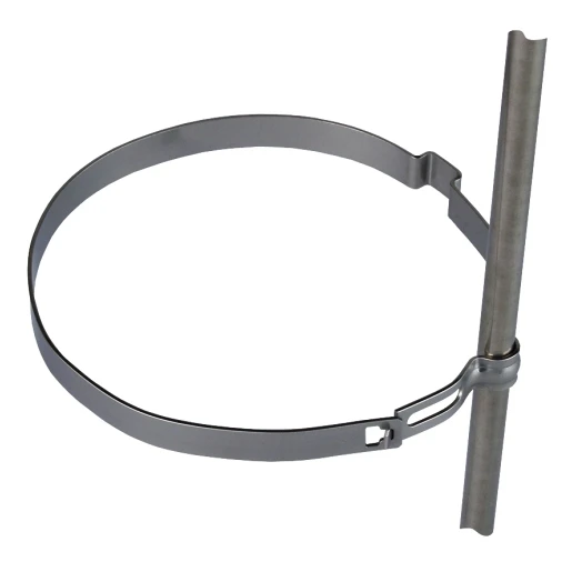Dehn Conductor holder for rd 8mm stst for downpipes d 100mm