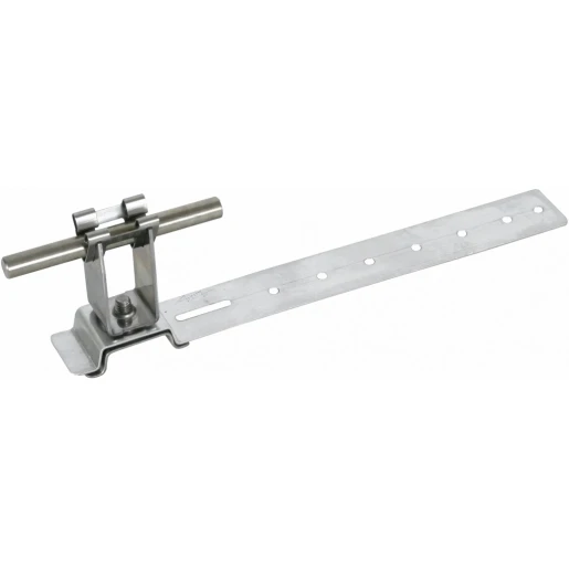 Dehn Roof conductor holder dehngrip al/stst h 32mm rd 8mm w.brace l 205mm