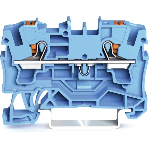Wago 2204 Verbindingsrijgklem 1-6mm² eendr. 0,5-4mm² meerdr. Blauw