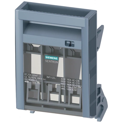 Siemens HANDLE UNIT STANDARD WITHOUT FUSE MONITORING FOR SIZE NH000 ACCESSORY FOR FUSE SWITCH DISCONNECTOR 3NP1
