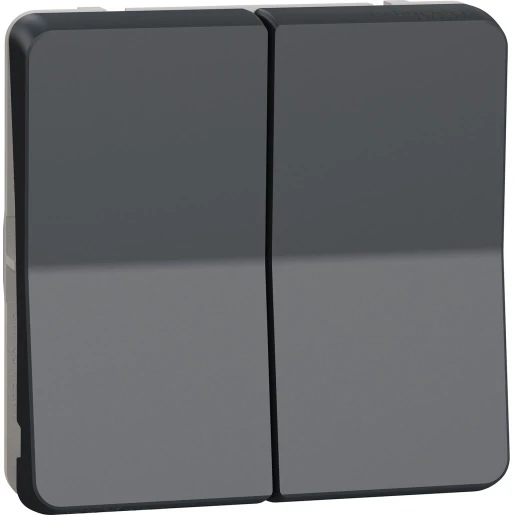 Merten Mureva Part pulsschakelaar rolluik Drukknop Symbool "bel" Mat grijs RAL 7016 MUR35042