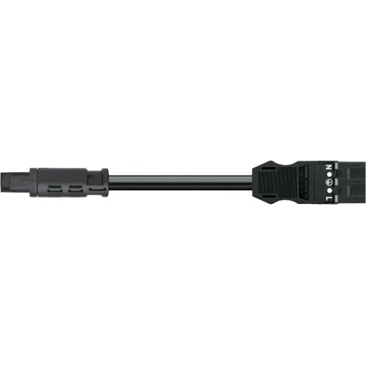 Wago SERIE 774 Patchkabel gebouwinstallatie 3p Contrastekker (female) Stekker 1000mm