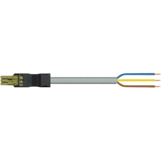Wago SERIE 891 Patchkabel gebouwinstallatie 3p Contrastekker (female) Vrij kabeluiteinde 6000mm